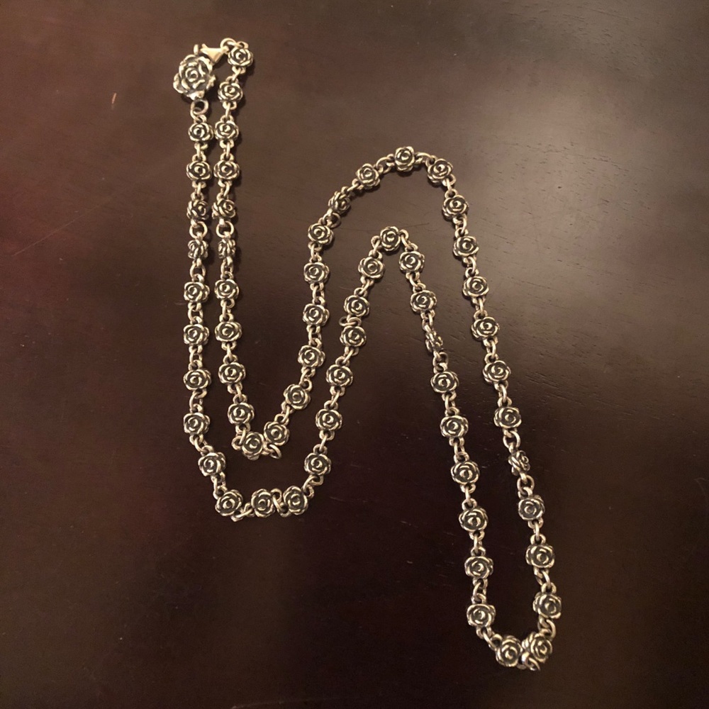 BRAND NEW King Baby QB Antique Rose Motif Necklace